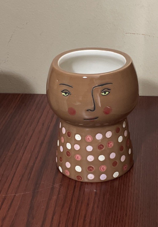 3 Opalhouse Ceramic Face Planters 4.5” NEW