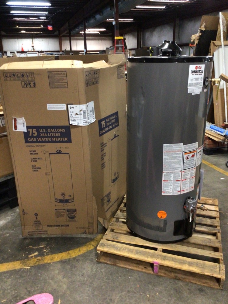 RHEEM Rudd G75-75N-3 75 Gallon Commercial Gas Water Heater 75K Natural Gas NEW