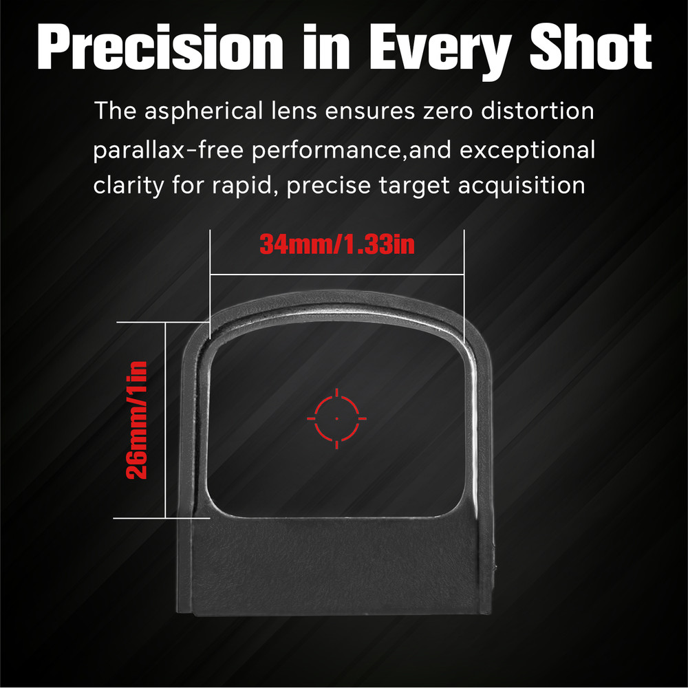 510C Red Dot Reflex Sight 2 MOA Dot/64 MOA Circle Multi-Reticle w/ Solar