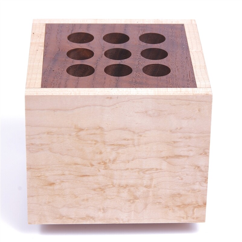 Maple & Walnut Cube - 9 Pen