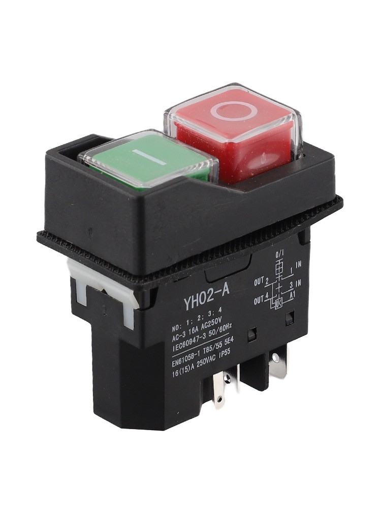 Compact and Reliable 5Pin Pushbutton Switch for Industrial Tools For YH02A