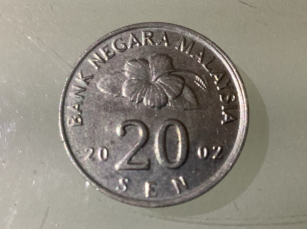 Malaysia 20 Sen 2002 Circulated
