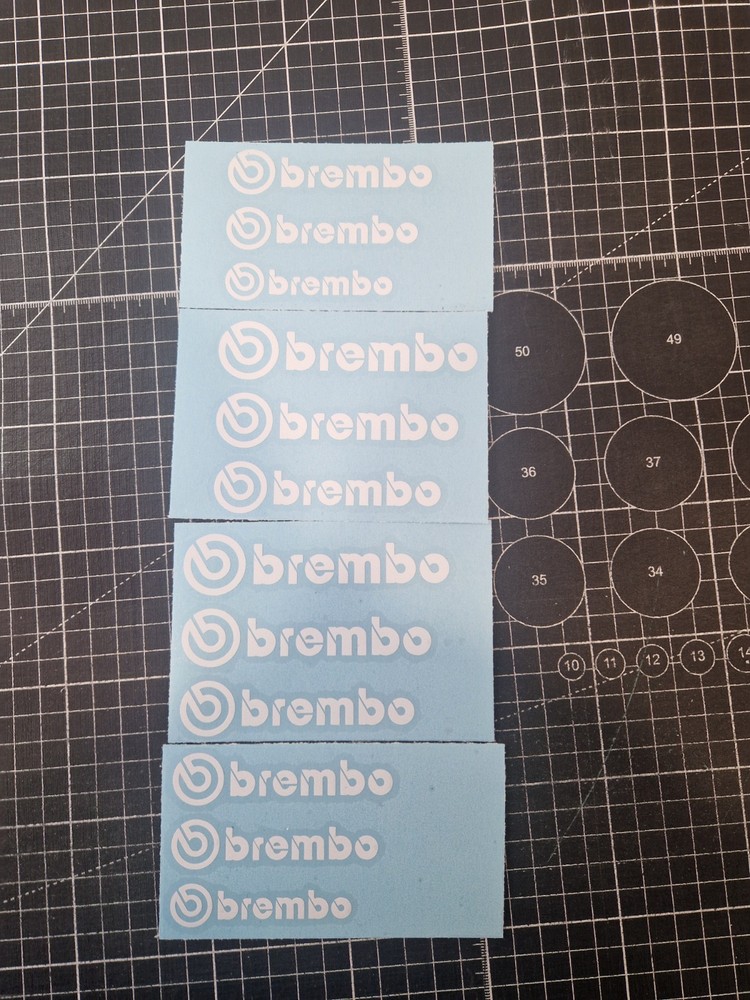 BREMBO Brake Caliper Decals Stickers
