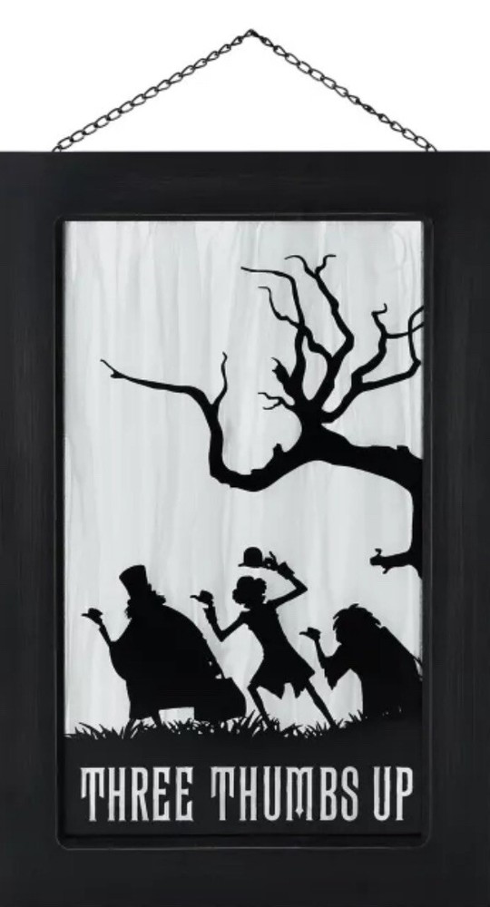 Haunted Mansion three thumbs Up light up Sign