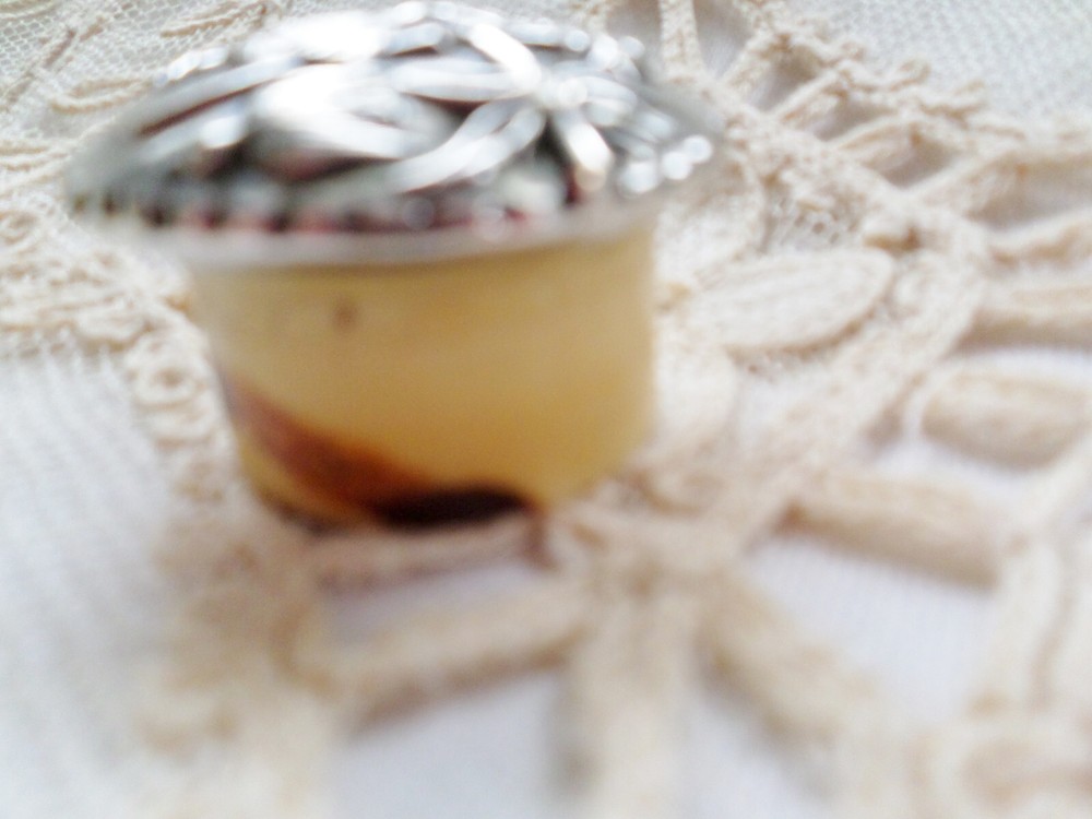Antique Silver / Silverplate Top Chinese Scene Bone Pill Box