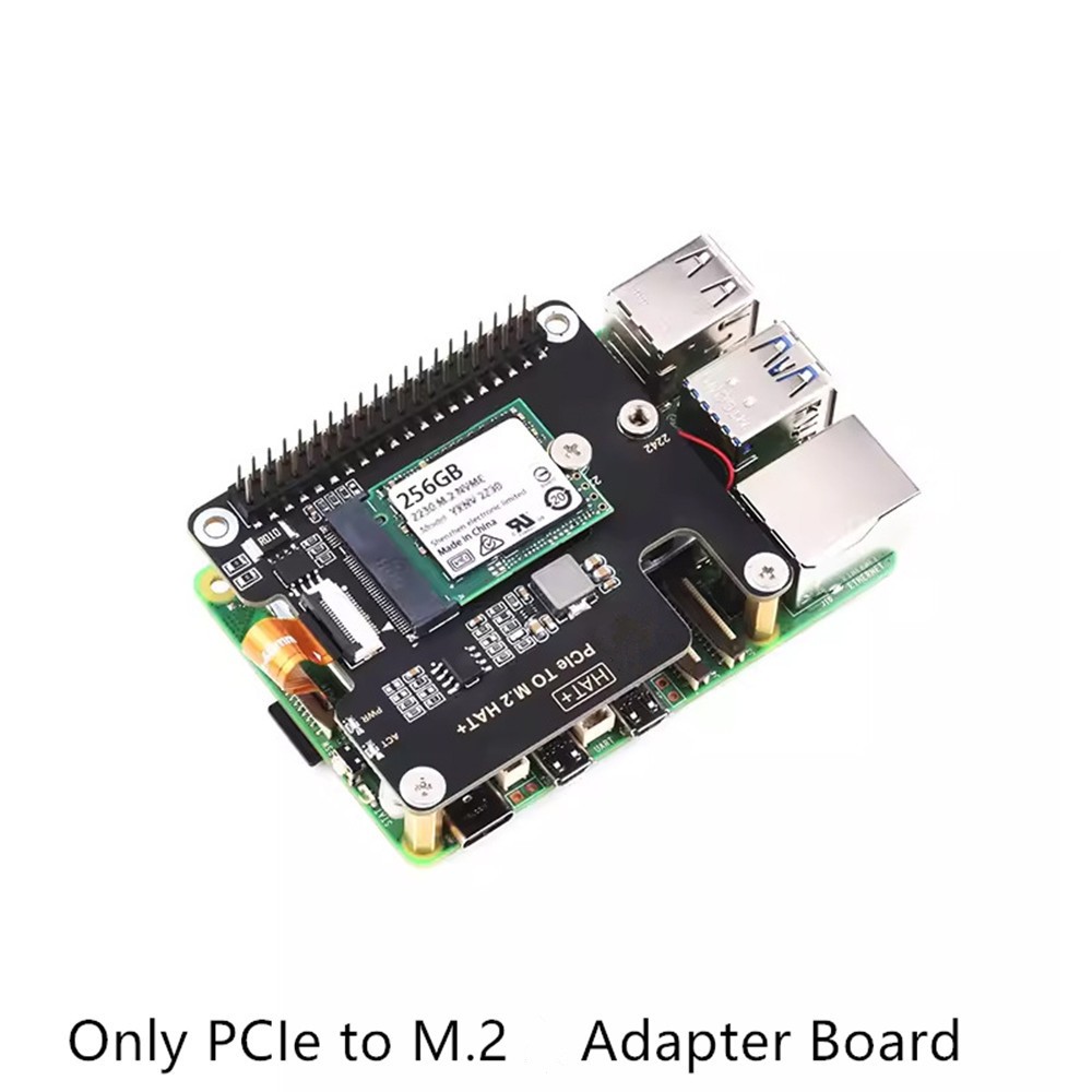Pcie To M.2 Adapter Board Nvme Protocol SSD W/Cable For Raspberry Pi 5 Genera