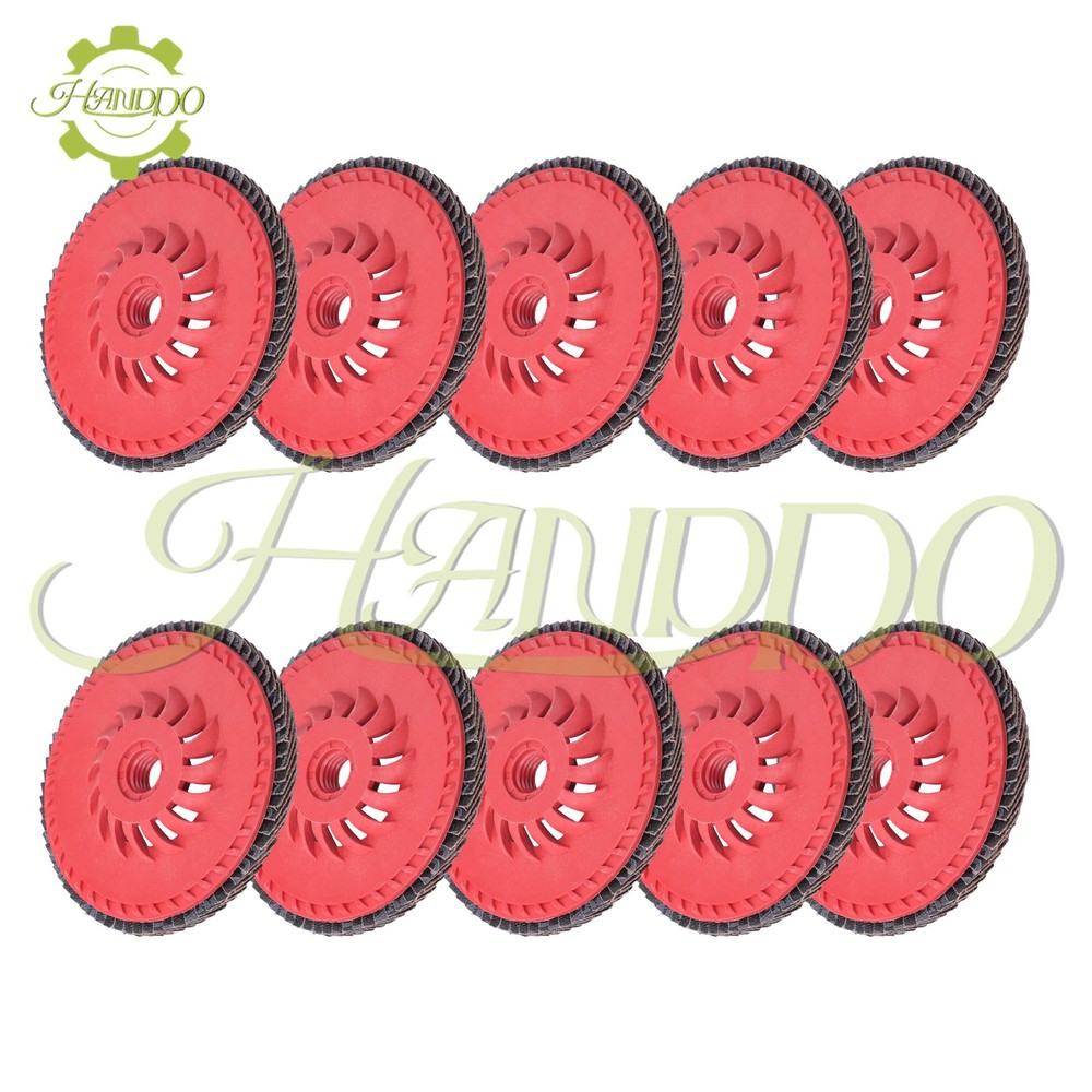 10Pack 4-1/2"×7/8'' T29 60 Grit Ceramic Discs Work with Universal Angle Grinders