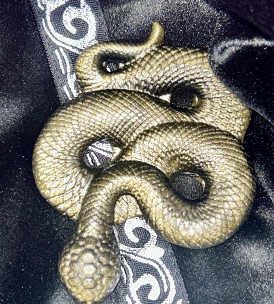 Golden Sheen Obsidian Snake
