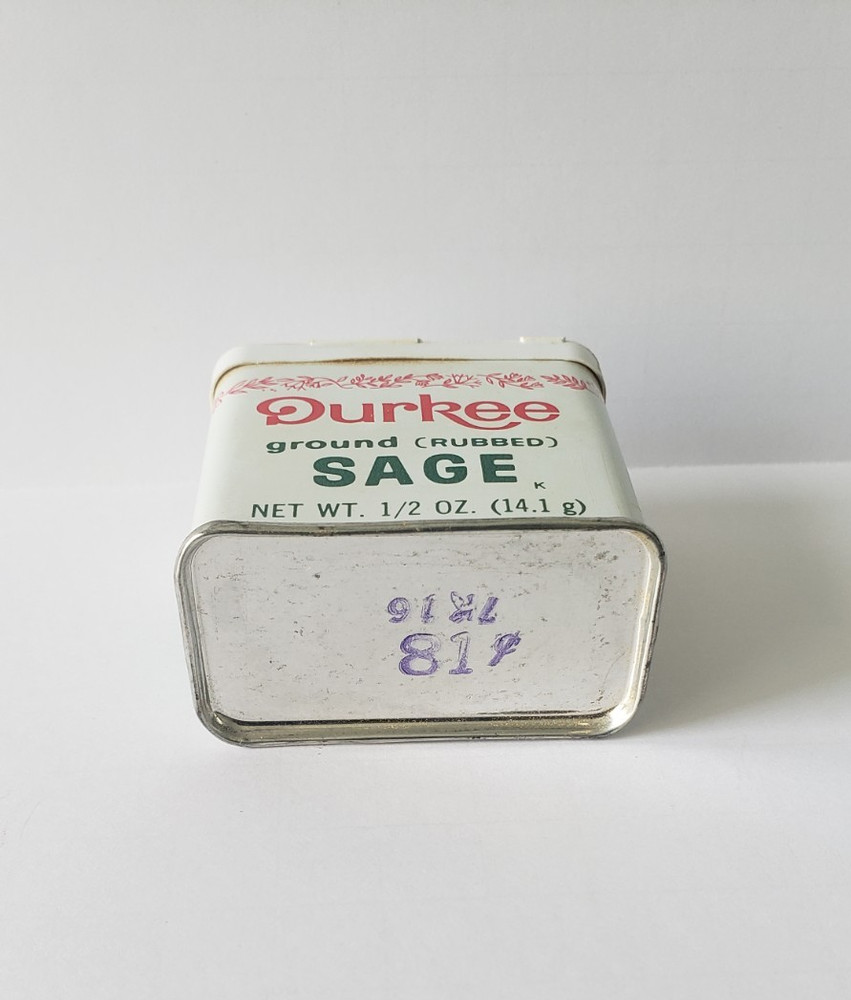 Durkee Ground SAGE Vintage TIN 1/2 oz.