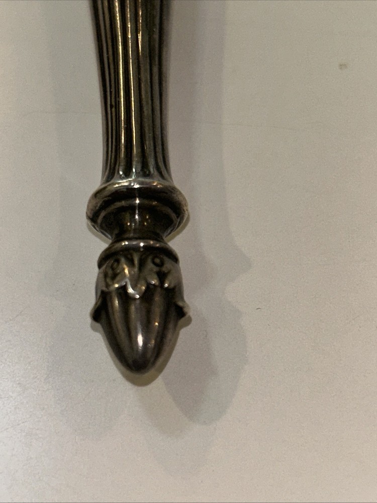 Sterling Silver Hand Mirror Webster Engine Turned Engraved WOW