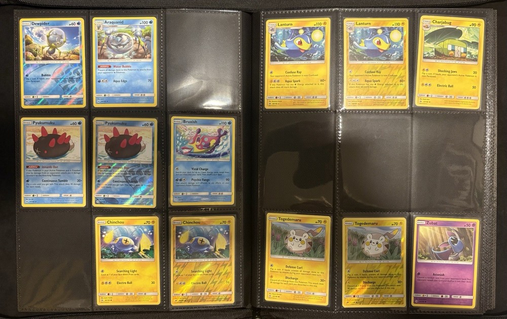2017 Pokémon Sun & Moon Base Partial Complete Master Set, Binder Included