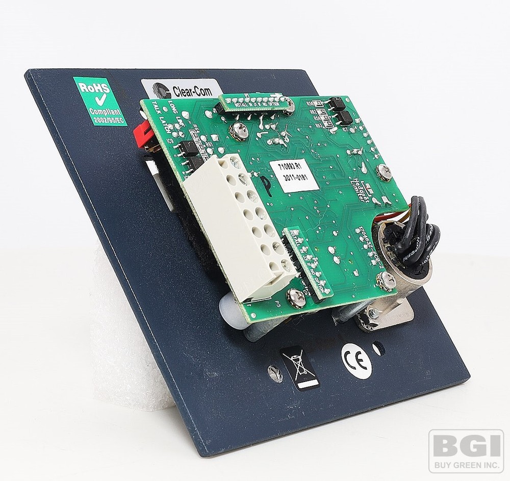 ClearCom Encore 2-Channel ntercom Headset Remote Station HB-702 Face Panel only