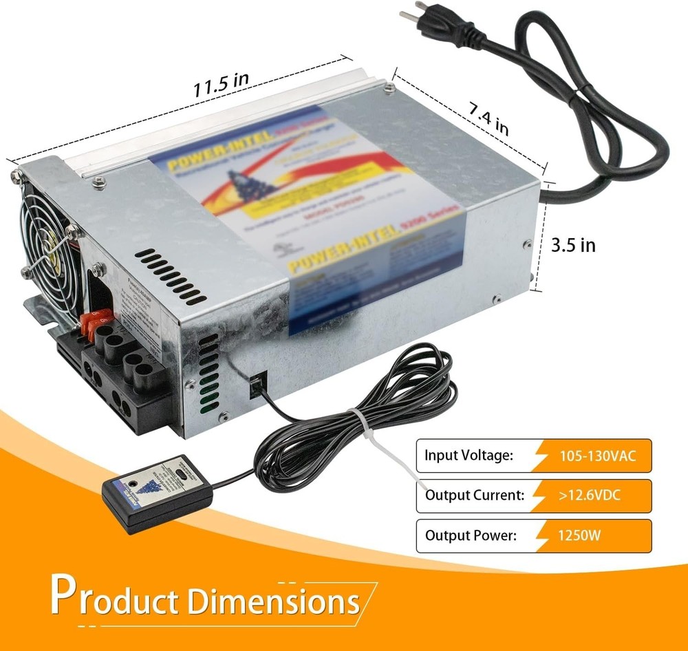 PD9280 RV Power Converter 80Amp 120V to 12V RV Converter Charger 9200 Series