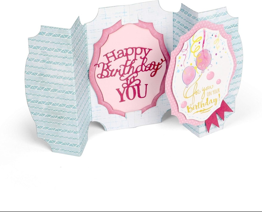 Happy Birthday to You Phrase Sizzix Thinlits Thin Metal Die 660368 NEW!