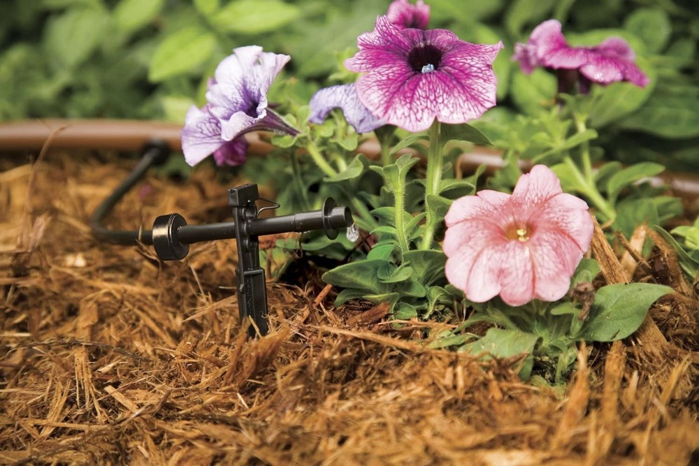 Drip Irrigation Emitters, 1 GPH, 30-Pack for Efficient Spot Watering
