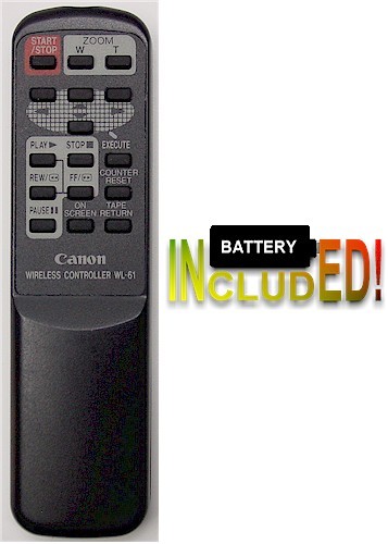 CANON Camcorder Wireless Controller WL-61+Battery