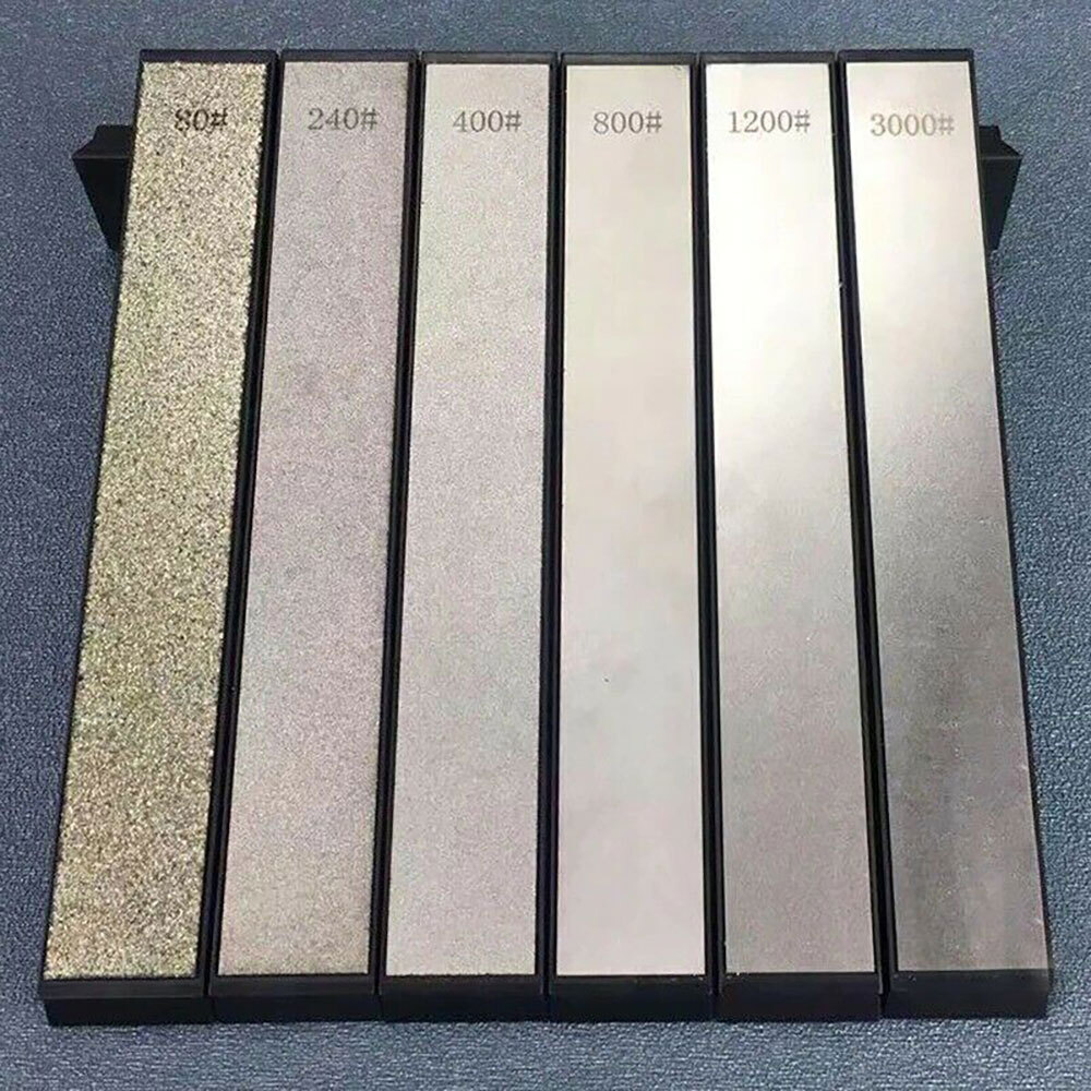 6X Grit Diamond Stone Knife Sharpener Household Kitchen Sharpening System USA