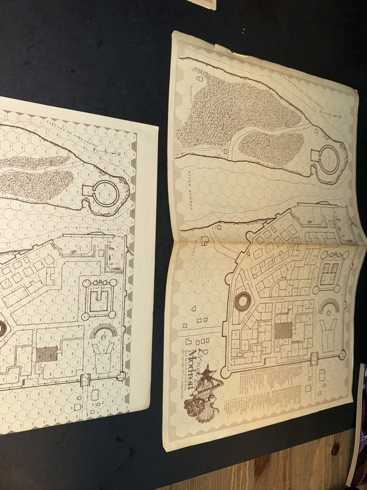 1976 THUNDERHOLD map JUDGES GUILD CASTLE DWARVEN KING DUNGEON DRAGONS DnD Modron