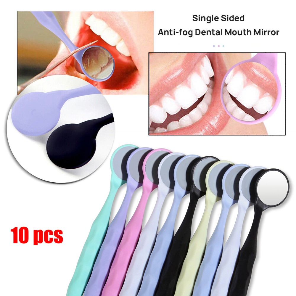 10 Pcs Dental PREMIUM Mouth Mirrors Front Surface Double Single Sided