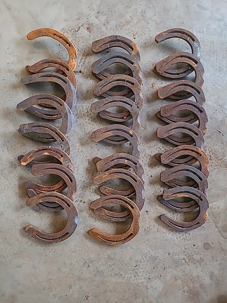 Used Steel Horseshoes From Oklahoma Qty. 24