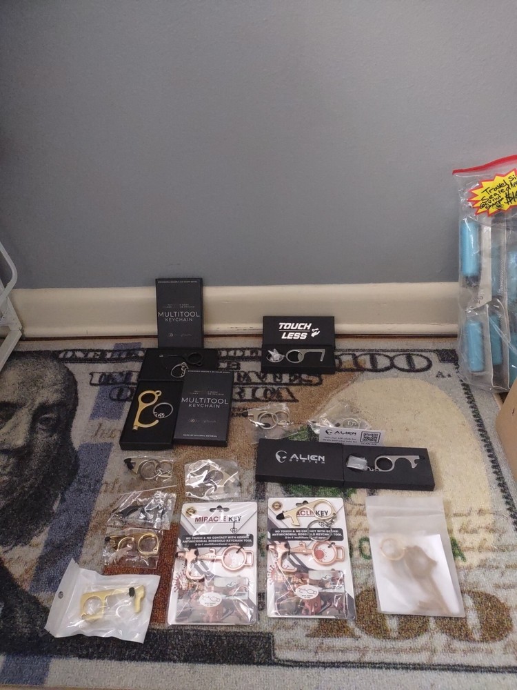 GermKey Brass Antimicrobial Tool Germ-Free