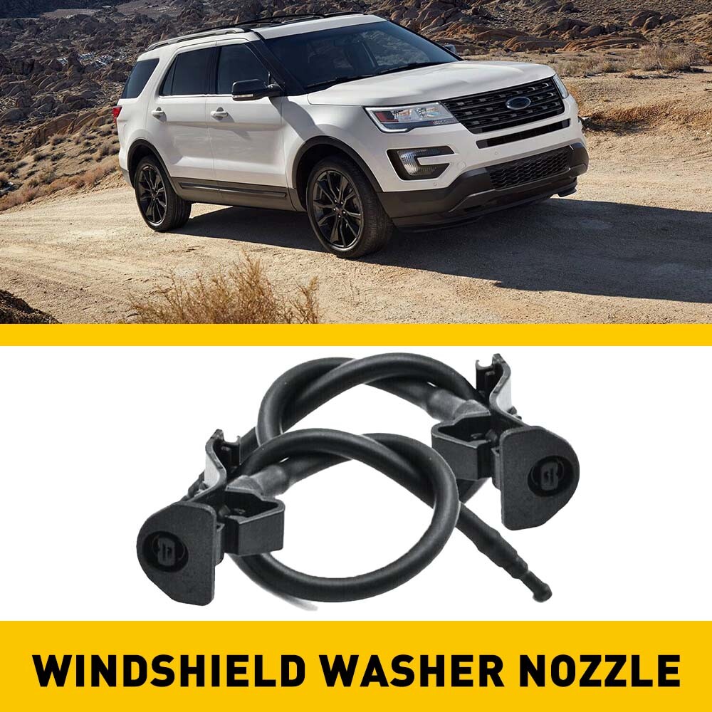 2X Windshield Wiper Washer Nozzle Sprayer For Ford Explorer 2011-2018 Jets EOU