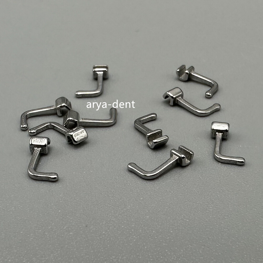 10pcs/pack Dental Orthodontic 90degrees Crimpable Hooks Right/Left Bending Hook