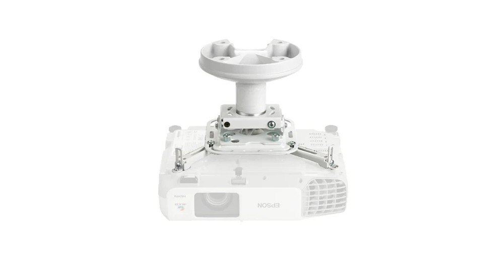 New In Box Epson ELPMBPJG Universal Projector Ceiling Mount Kit White Bracket