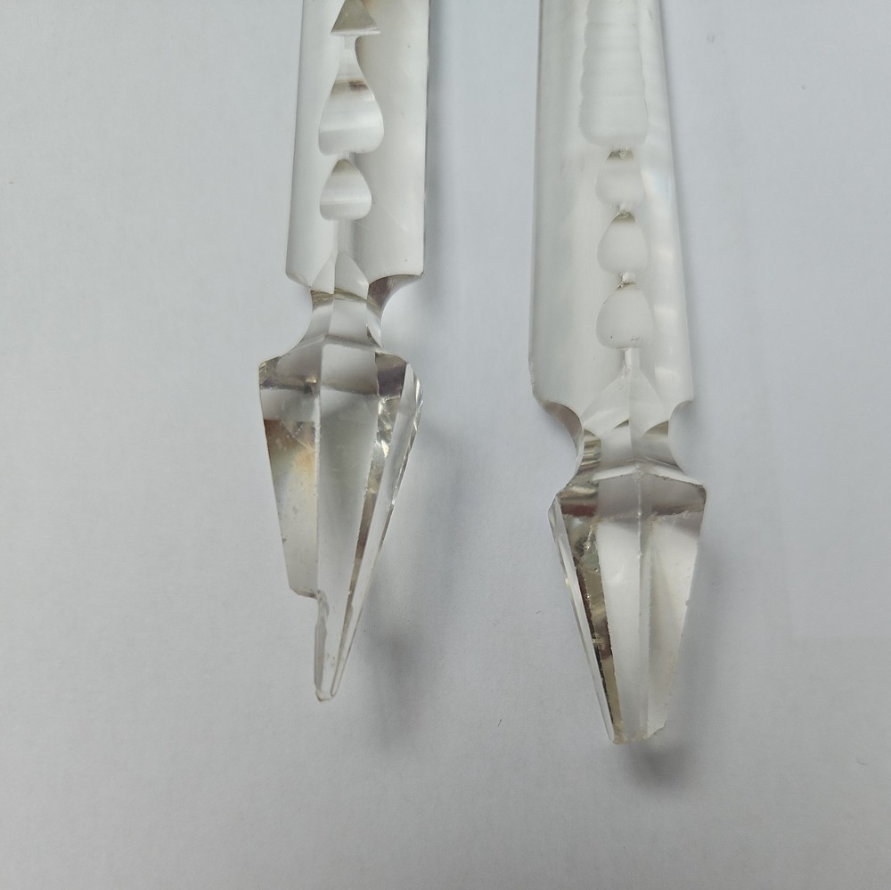 10 Antique Cut Crystal Lustre Drops, Different Sizes & Designs AS