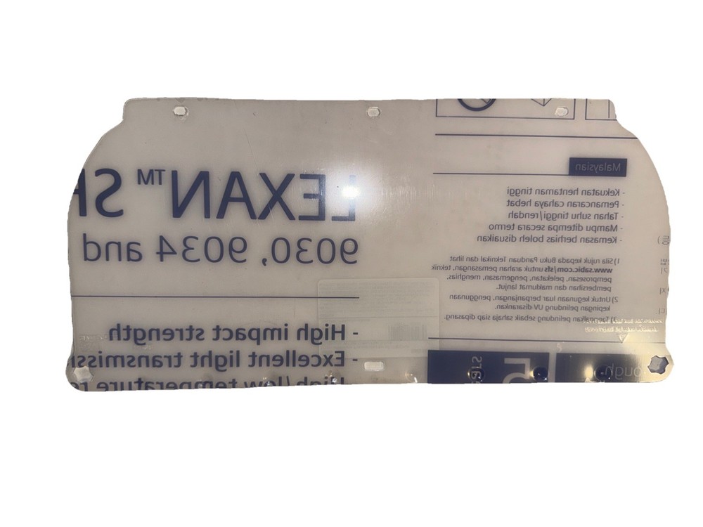 3M 82543-00000 WP98 Clear Flat Polycarbonate Faceshield 1EA