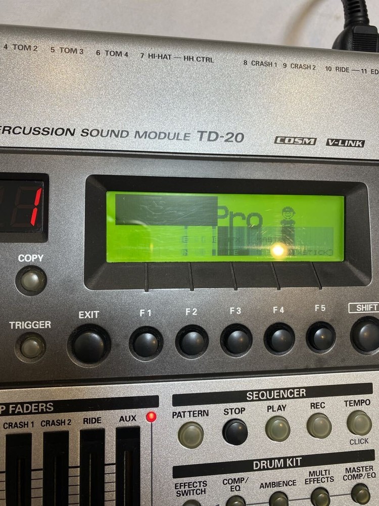 Roland Td-20 VDrum Percussion Sound Module Operation Confirmed