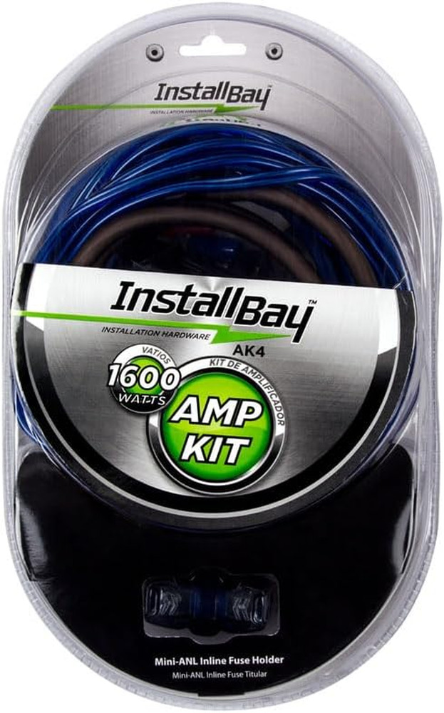 4 Gauge 1600 Watt Value AMP Kit Complete