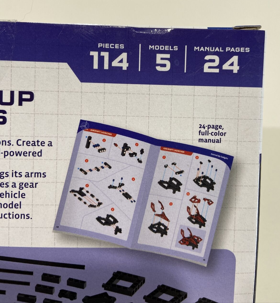 Thames & Kosmos Engineering Makerspace Geared-Up Gadgets Science Experiment Kit