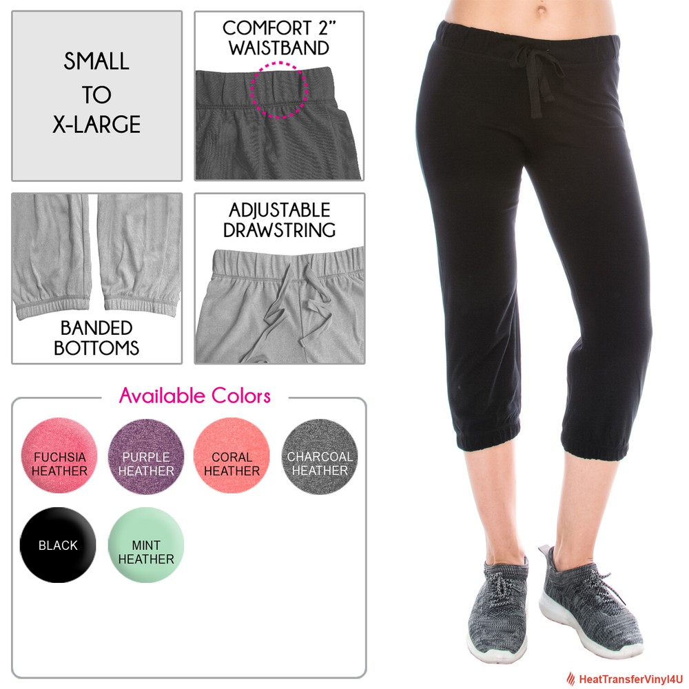 Women's Capri Jogger Pants *multiple size options