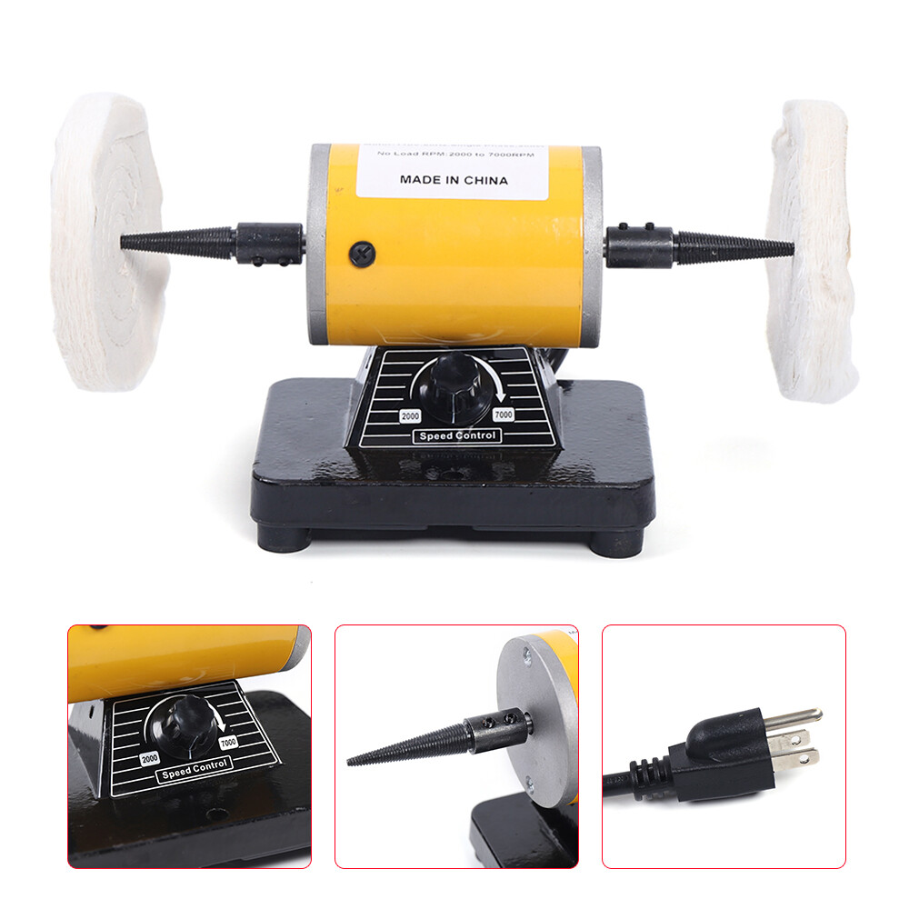 5-Inch Bench Table Top Buffing Machine Polisher Buffer Smoothing Polishing Tool