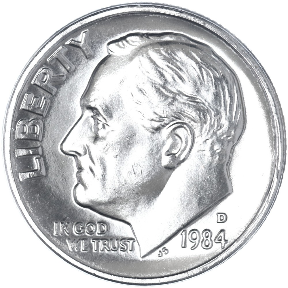 1984 D Roosevelt Dime BU US Coin