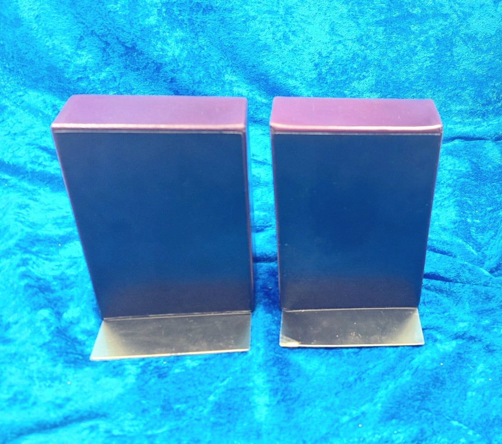 Charles Underwood Hand Glazed Kid Leather Bookends