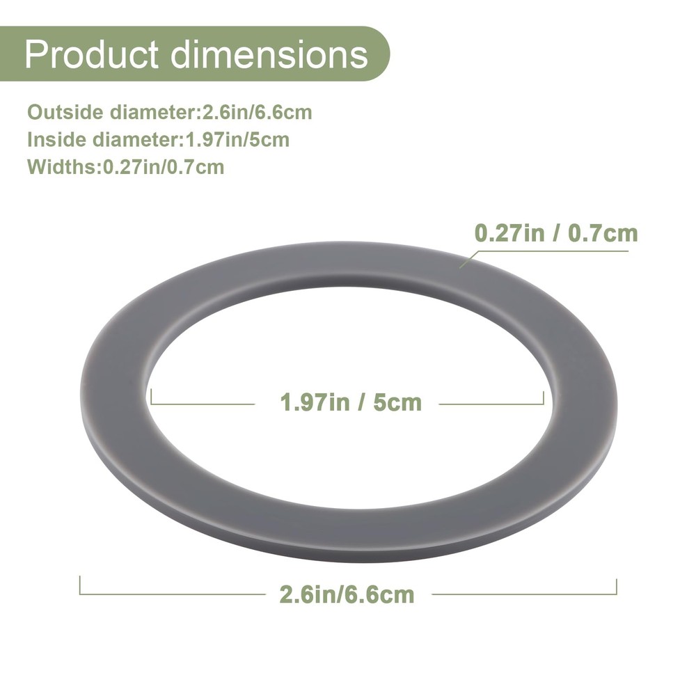 6Pack Rubber Gaskets Sealing ORing Compatible with Oster Blender Replacement ...