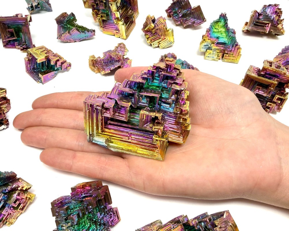 LARGE Bismuth Crystals / Iridescent Rainbow Bismuth Specimens - Choose Size