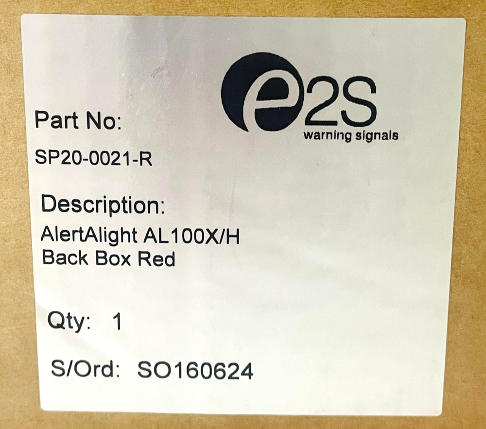 E2S SP20-0021-R Back Box Red
