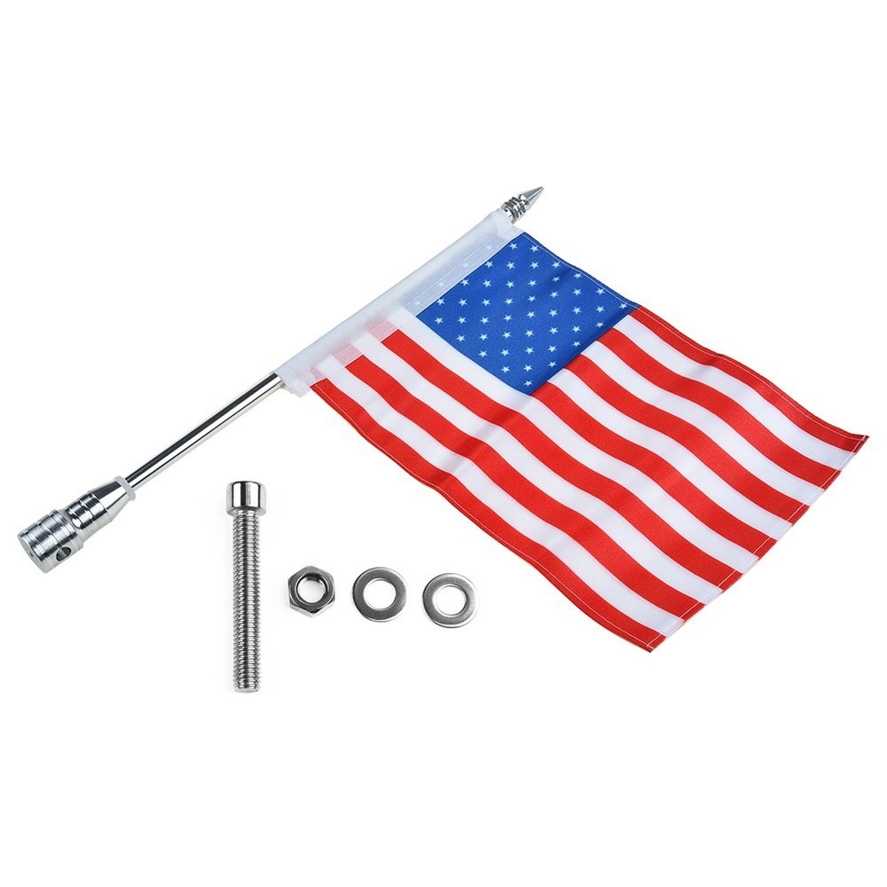 American Flag Print Flagpole Luggage Polyester Durable