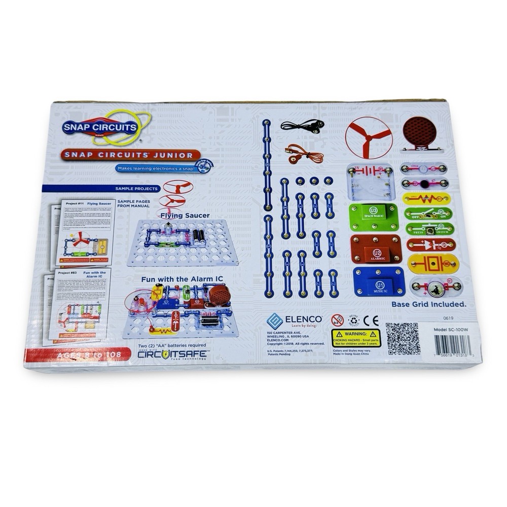 Snap Circuits Jr Electronics Exploration Kit Over 100 Projects New Sealed SC-100