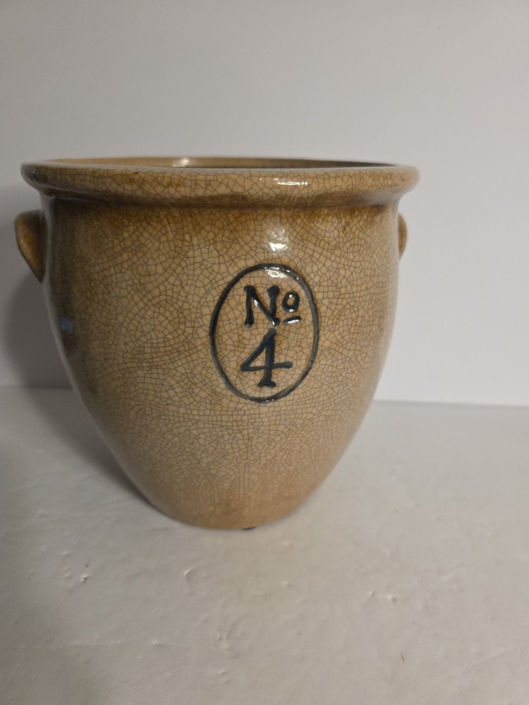 Crackled Glazed Crock / Planter No.4