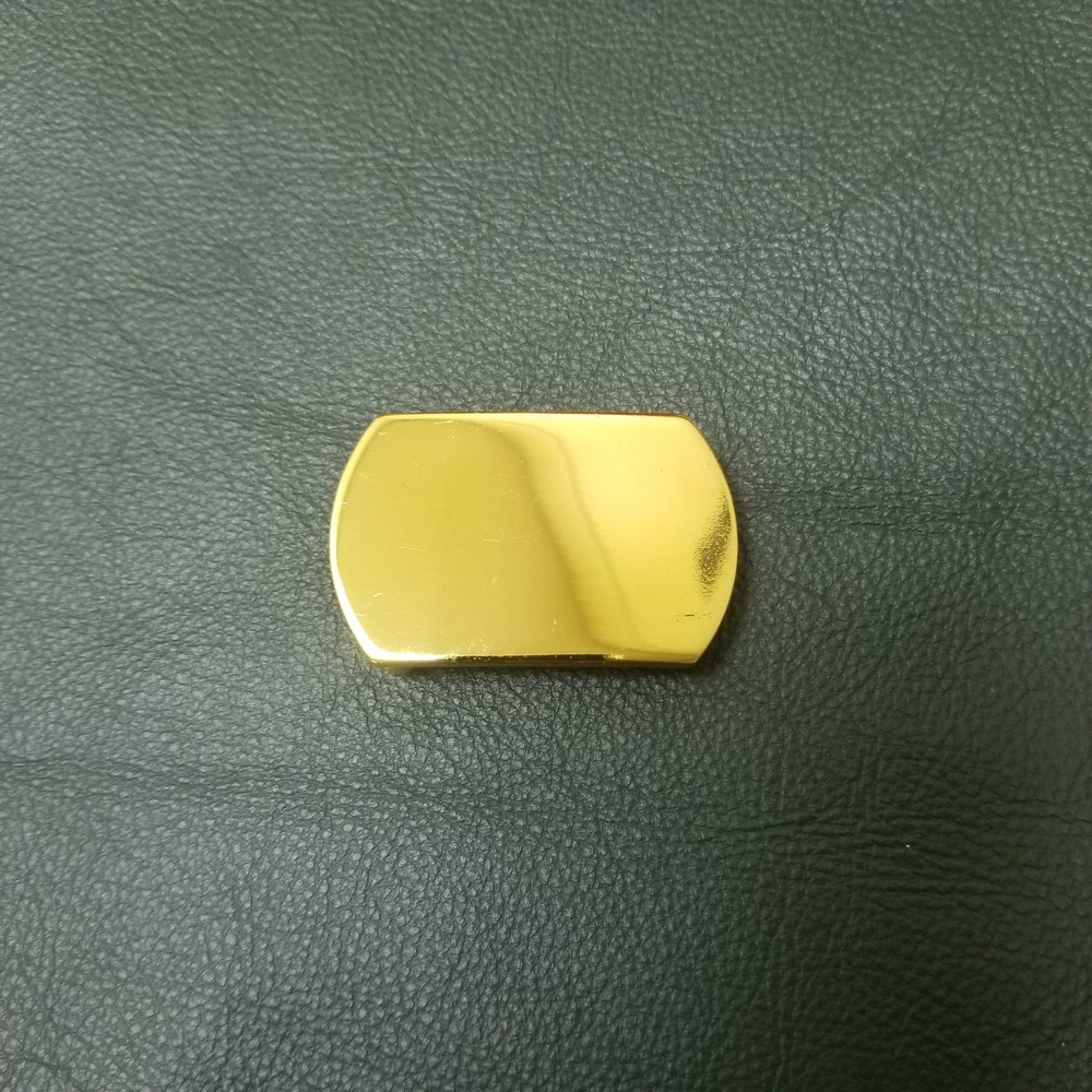 1" 24mm Solid Brass Oval Belt Slider Snap on Buckle