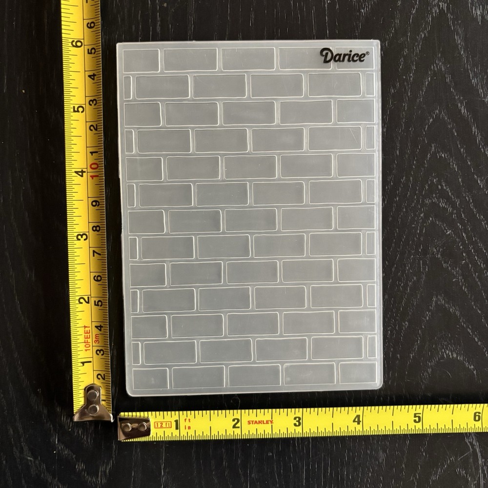 Darice Embossing Folder Brick Wall