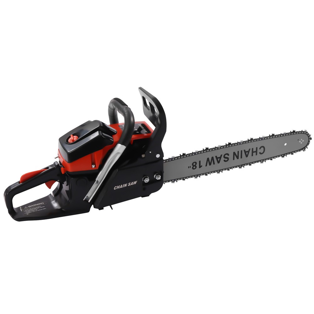 58CC 2 Stroke Gas Chainsaw 18'' Bar Gasoline Powered Chain Saw Engine Cutting