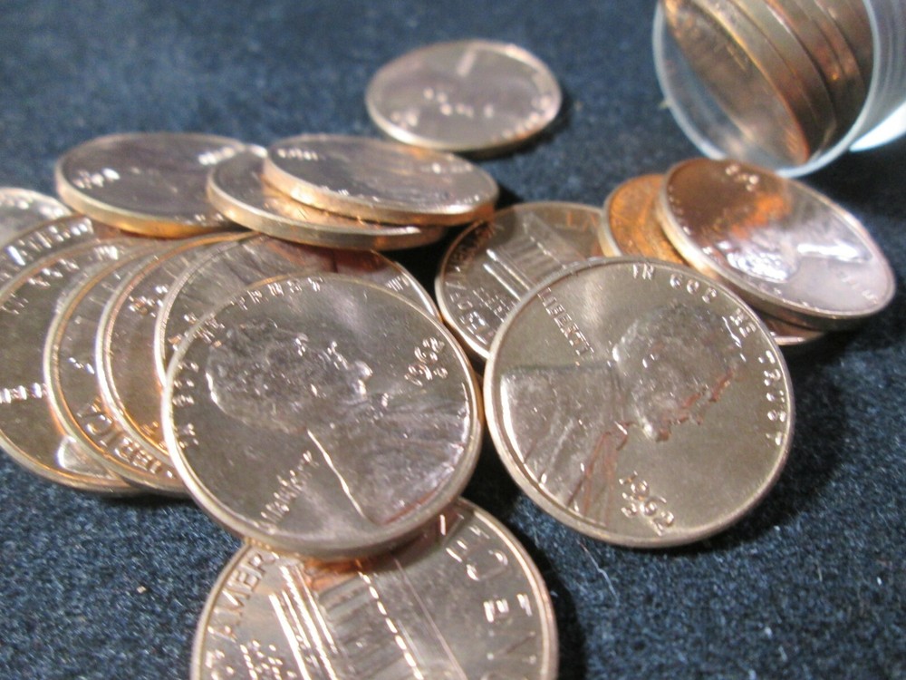1962-D LINCOLN CENT ROLL GEM BU YYO