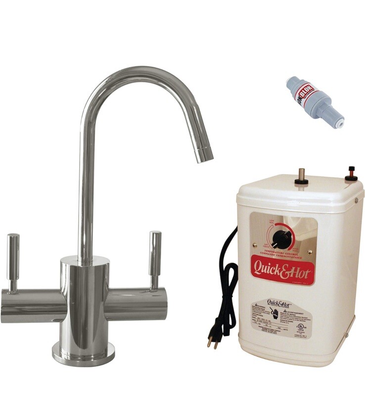 Westbrass Contemporary Hot/Cold Water Dispenser Kit & Tank D2051H-20