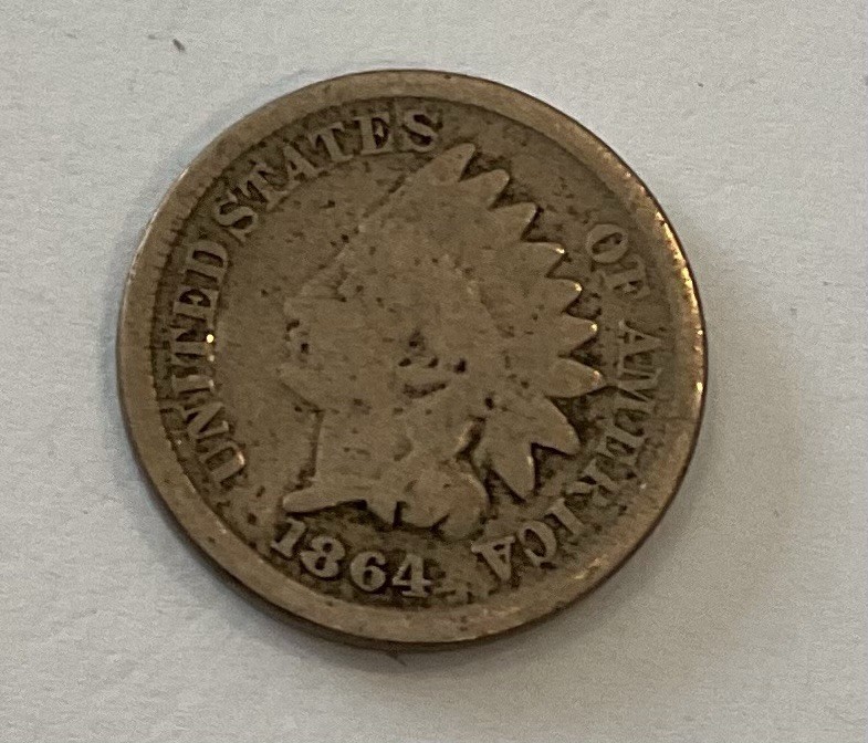 1864 Indian Head Cent Copper Nickel