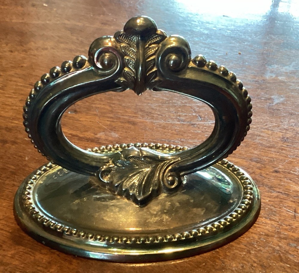 Vintage Silver  Plate Removable Handle for Tureen Dish.